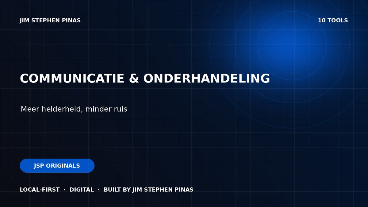 JSP ORIGINALS — Communication & Negotiation — JIM STEPHEN PINAS