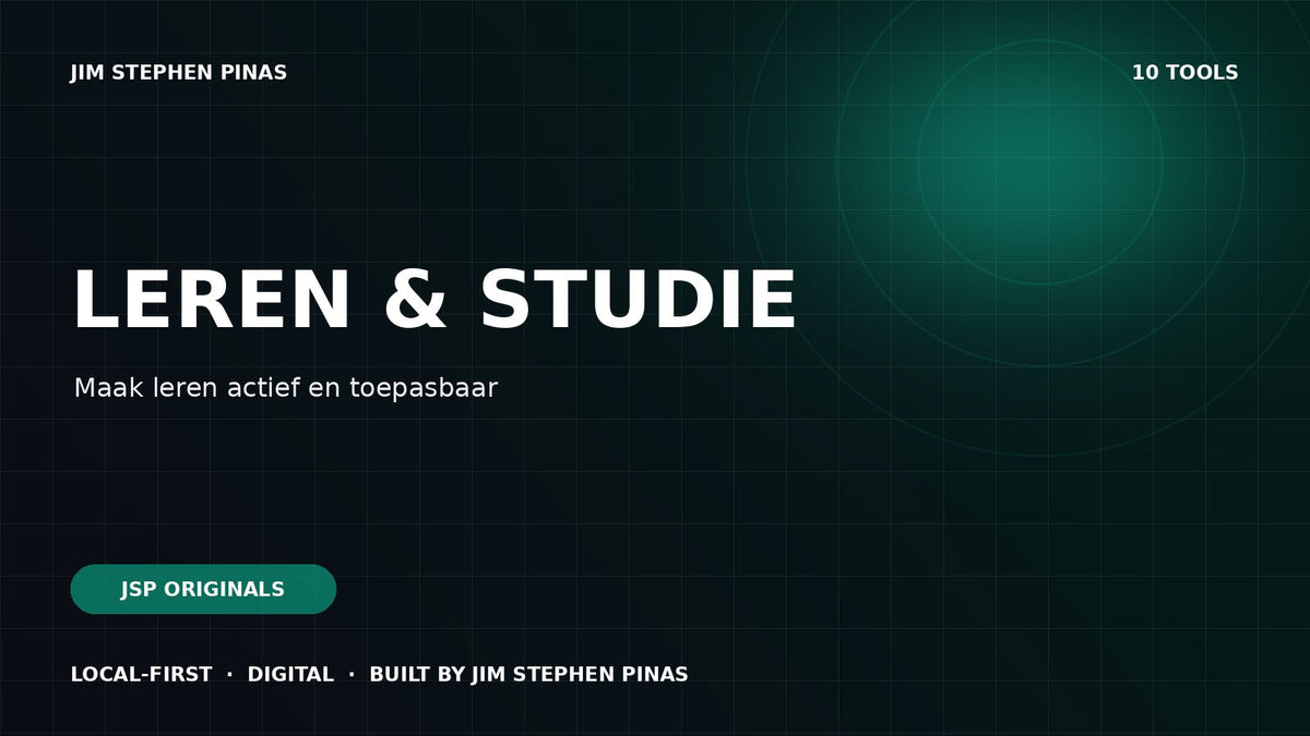 JSP ORIGINALS — Learning & Study — JIM STEPHEN PINAS