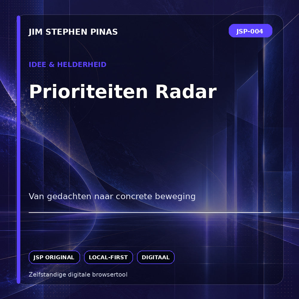JSP-004 — Prioriteiten Radar — JIM STEPHEN PINAS