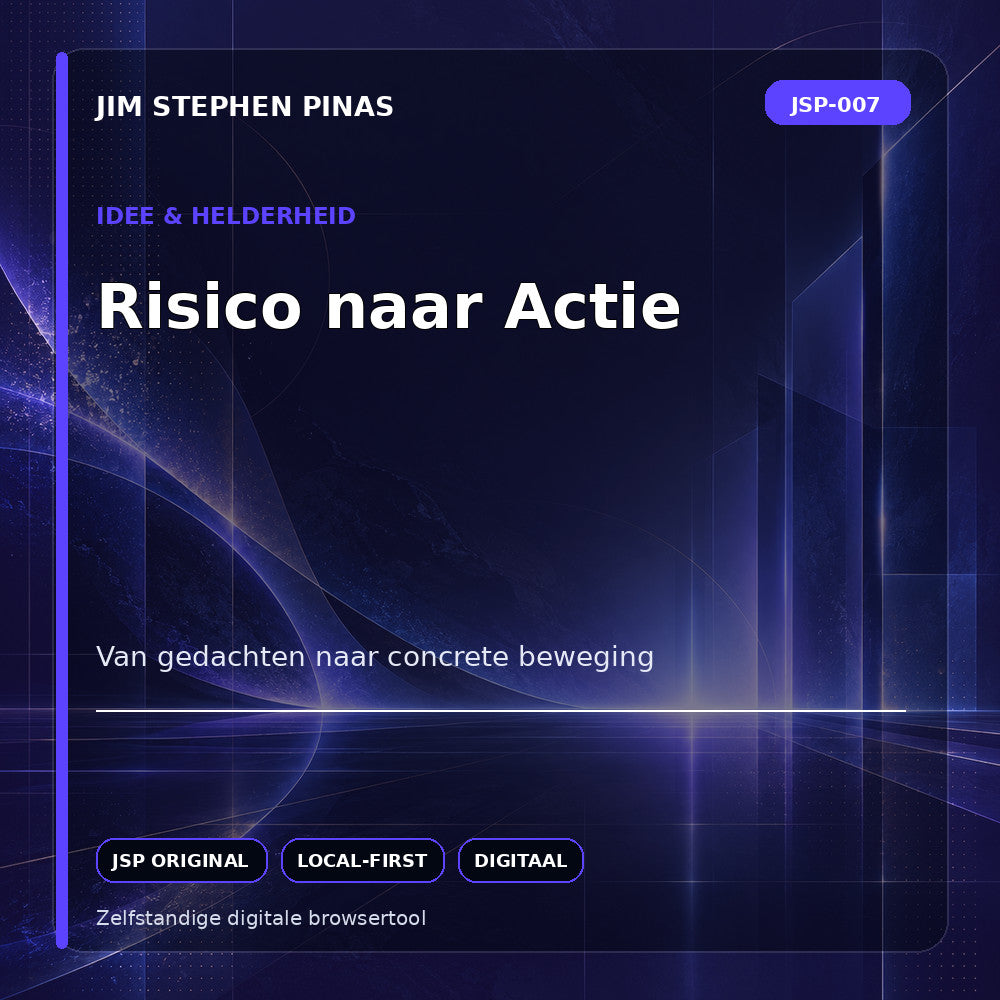 JSP-007 — Risico naar Actie — JIM STEPHEN PINAS