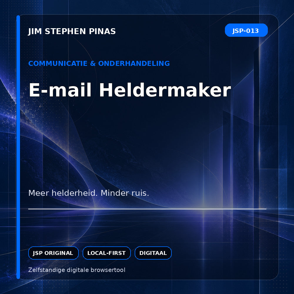 JSP-013 — E-mail Heldermaker — JIM STEPHEN PINAS