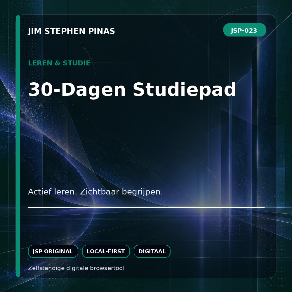 JSP-023 — 30-Dagen Studiepad — JIM STEPHEN PINAS