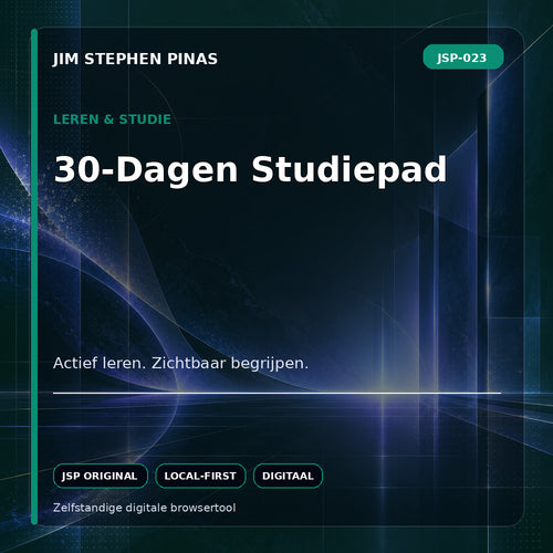 JSP-023 — 30-Dagen Studiepad — JIM STEPHEN PINAS