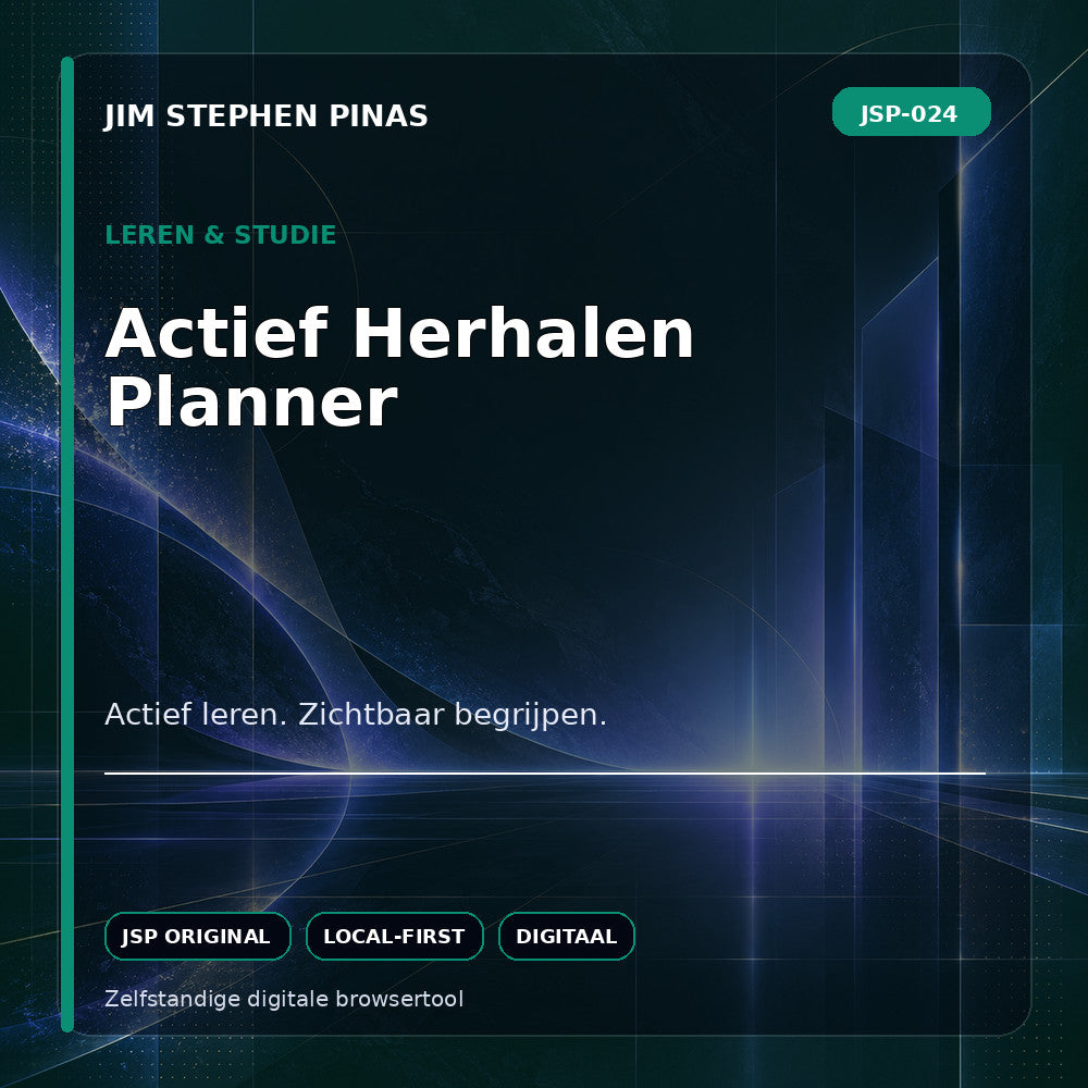 JSP-024 — Actief Herhalen Planner — JIM STEPHEN PINAS