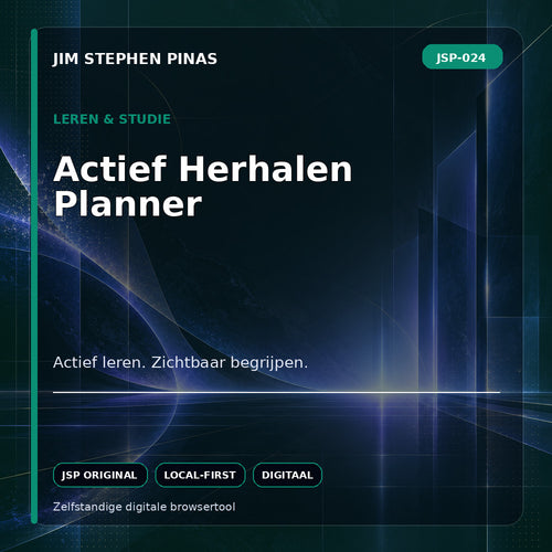 JSP-024 — Actief Herhalen Planner — JIM STEPHEN PINAS