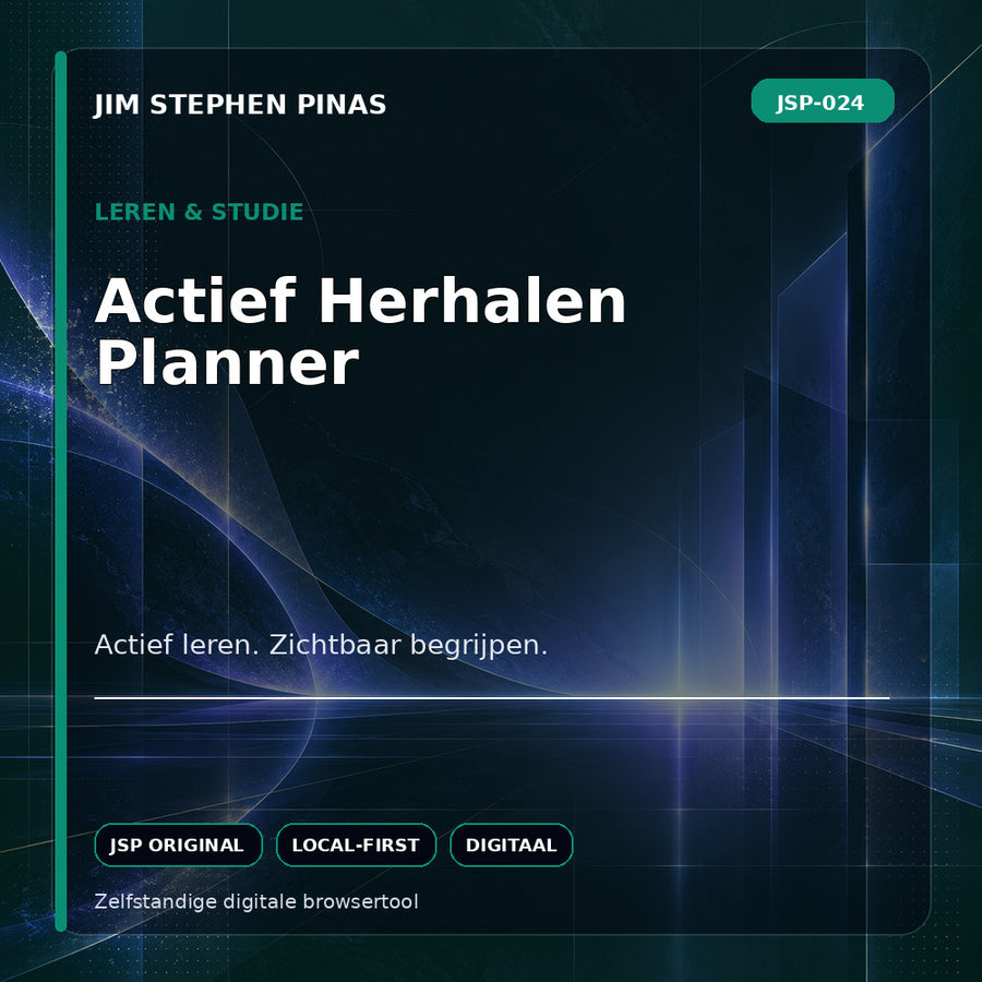 JSP-024 — Actief Herhalen Planner — JIM STEPHEN PINAS