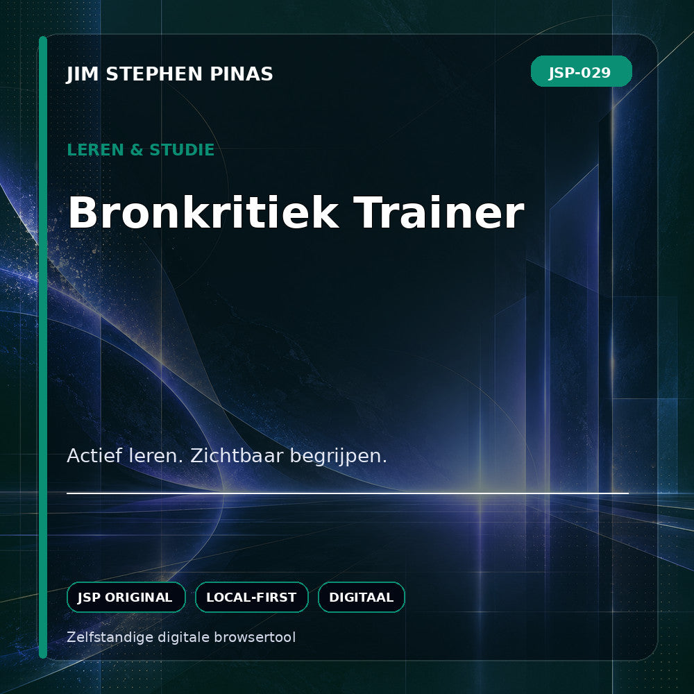 JSP-029 — Bronkritiek Trainer — JIM STEPHEN PINAS