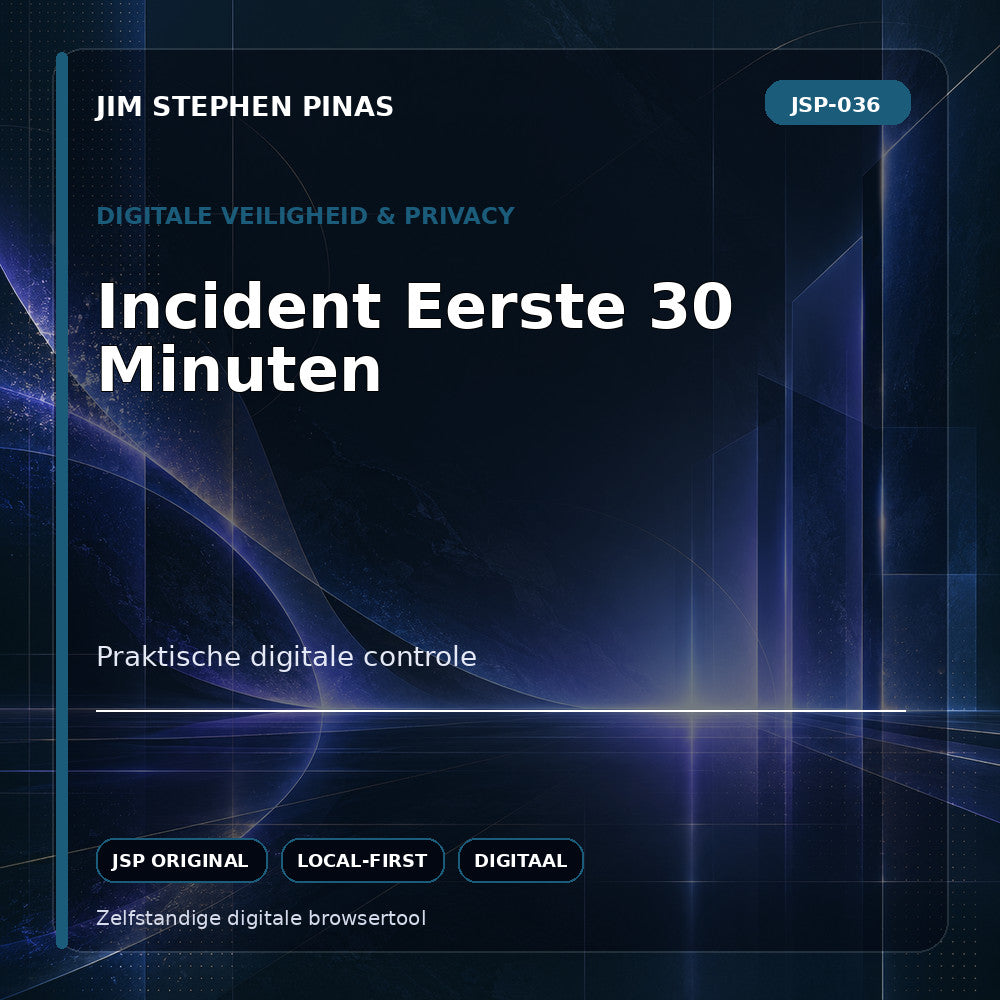 JSP-036 — Incident Eerste 30 Minuten — JIM STEPHEN PINAS