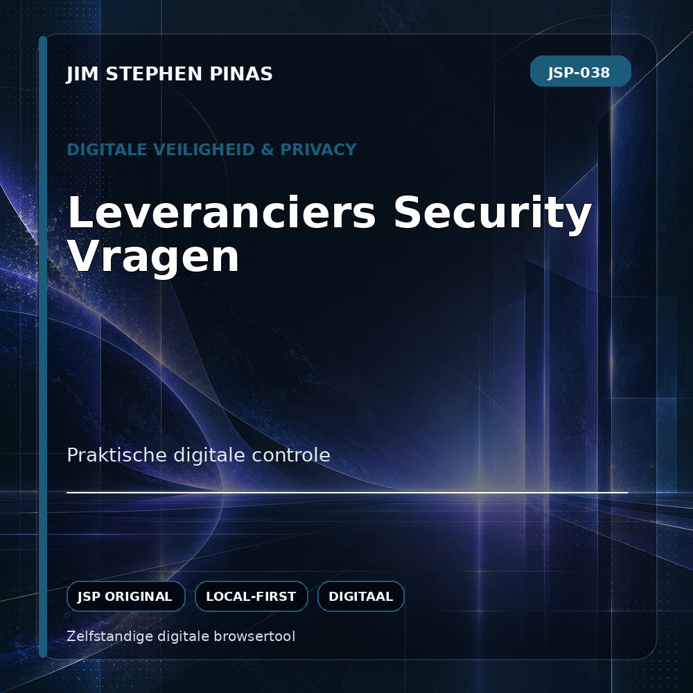JSP-038 — Leveranciers Security Vragen — JIM STEPHEN PINAS