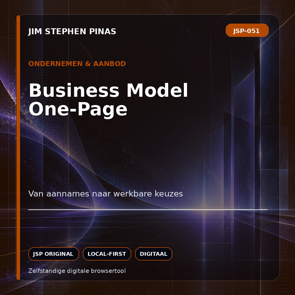 JSP-051 — Business Model One-Page — JIM STEPHEN PINAS