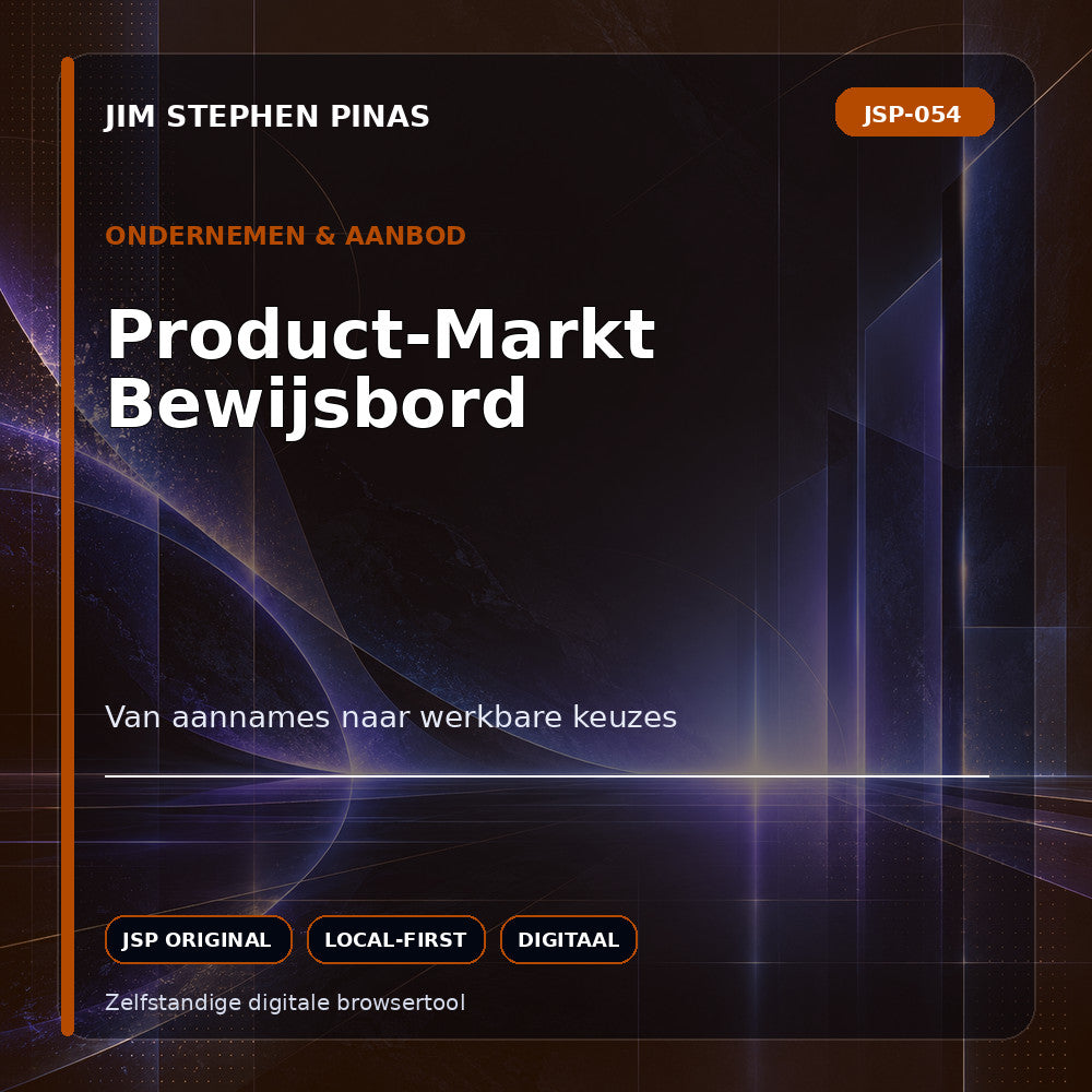 JSP-054 — Product-Markt Bewijsbord — JIM STEPHEN PINAS