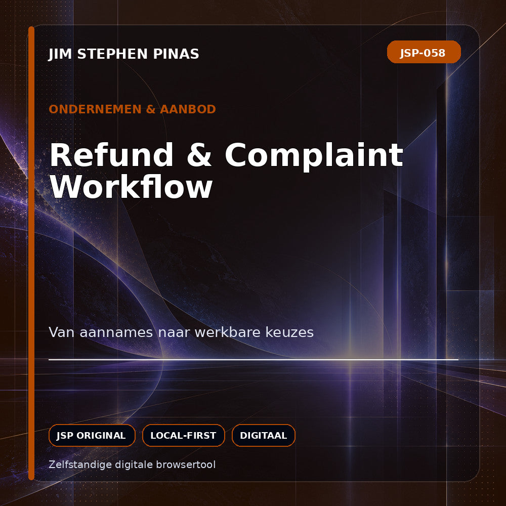 JSP-058 — Refund & Complaint Workflow — JIM STEPHEN PINAS