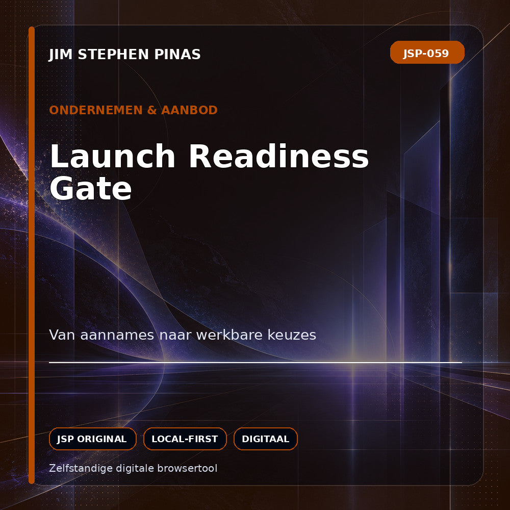 JSP-059 — Launch Readiness Gate — JIM STEPHEN PINAS