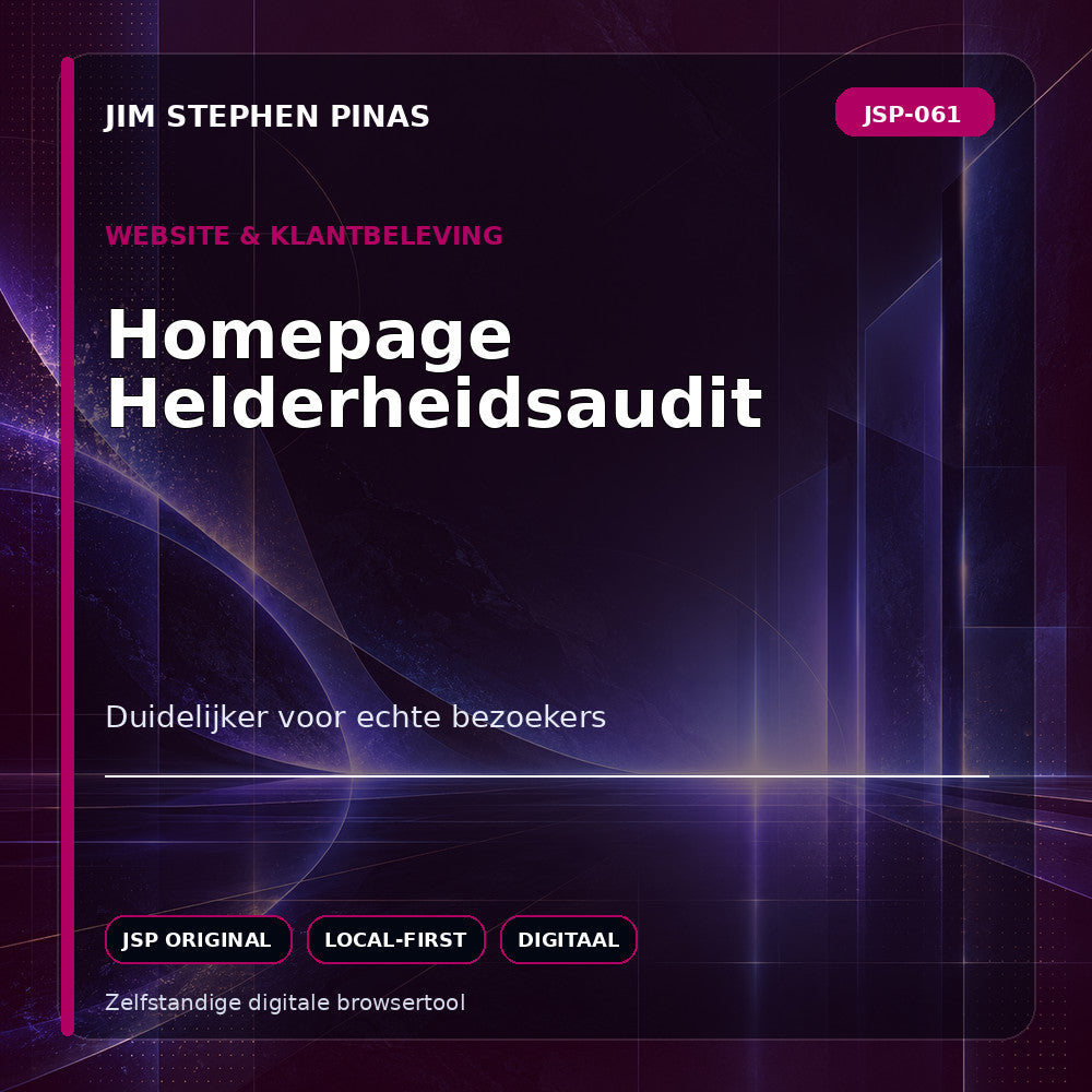 JSP-061 — Homepage Helderheidsaudit — JIM STEPHEN PINAS
