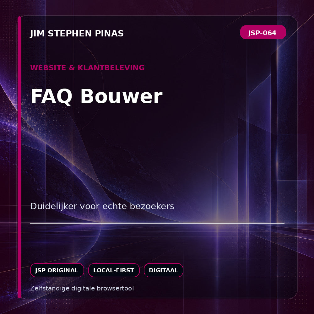 JSP-064 — FAQ Bouwer — JIM STEPHEN PINAS