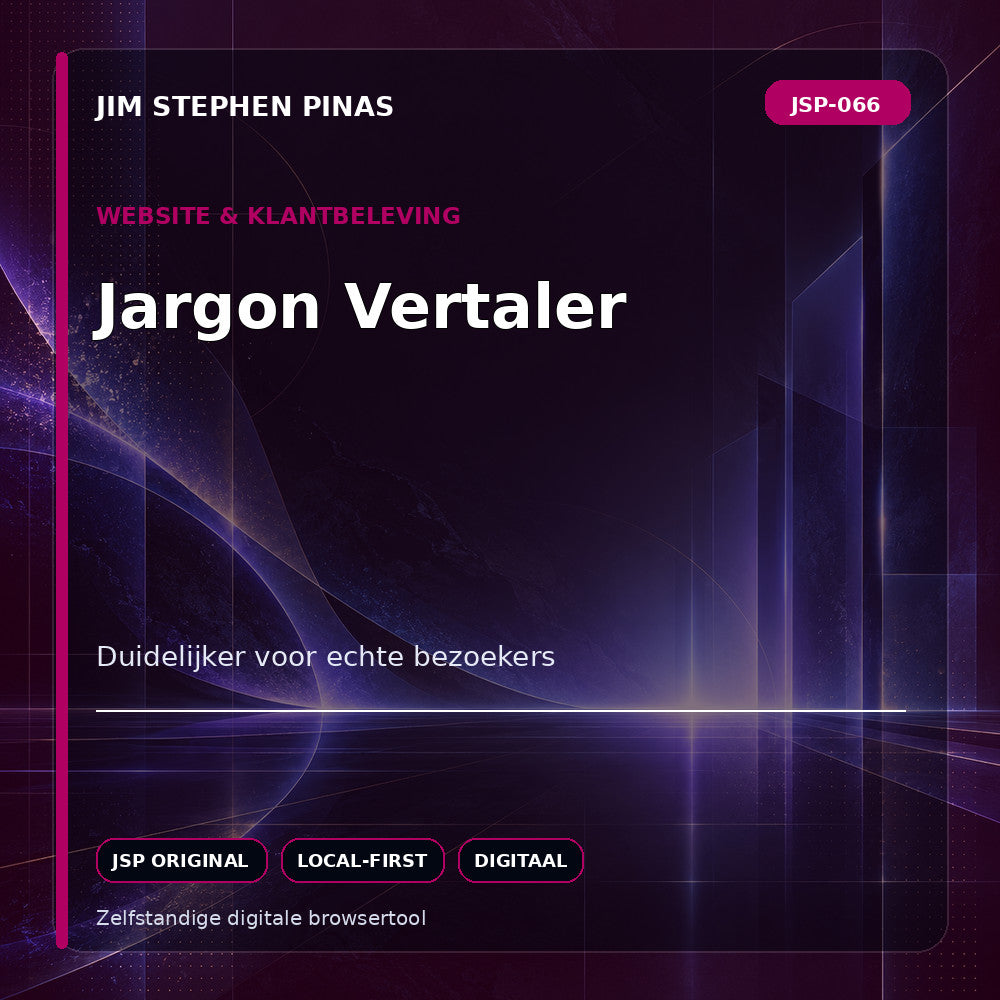 JSP-066 — Jargon Vertaler — JIM STEPHEN PINAS