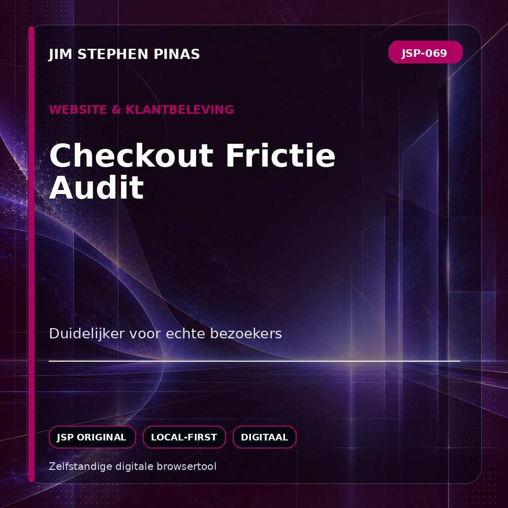 JSP-069 — Checkout Frictie Audit — JIM STEPHEN PINAS