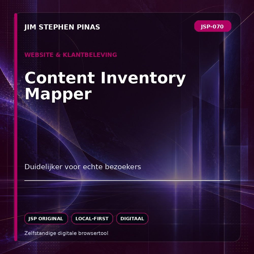 JSP-070 — Content Inventory Mapper — JIM STEPHEN PINAS