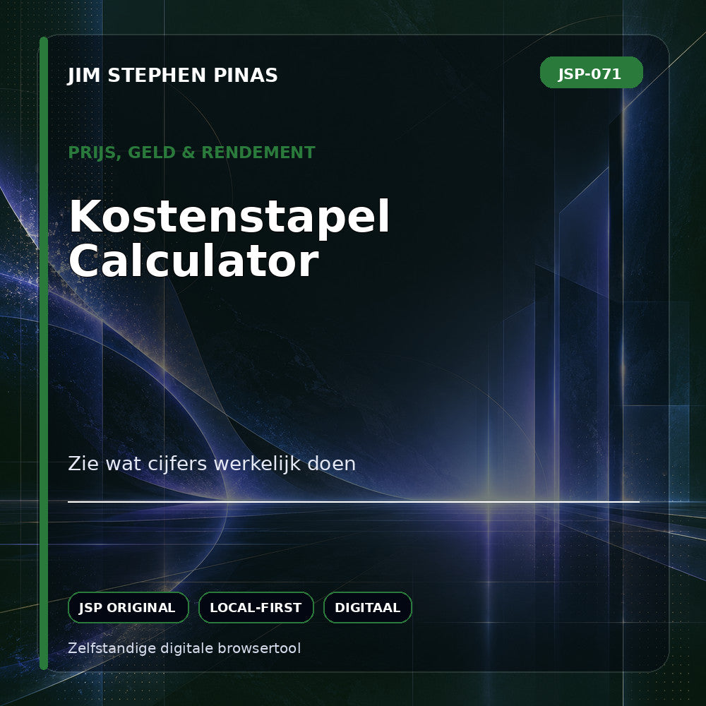 JSP-071 — Kostenstapel Calculator — JIM STEPHEN PINAS