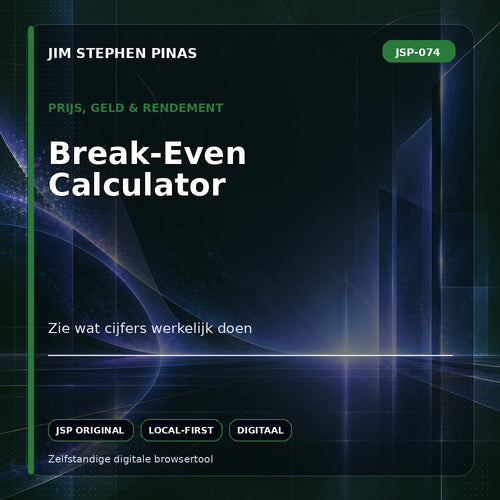 JSP-074 — Break-Even Calculator — JIM STEPHEN PINAS