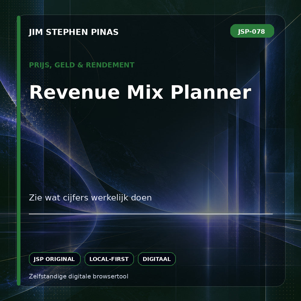 JSP-078 — Revenue Mix Planner — JIM STEPHEN PINAS