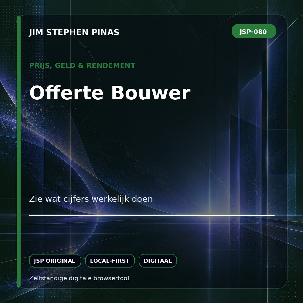 JSP-080 — Offerte Bouwer — JIM STEPHEN PINAS