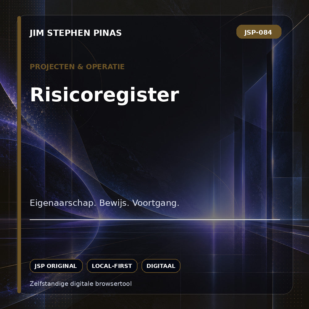 JSP-084 — Risicoregister — JIM STEPHEN PINAS
