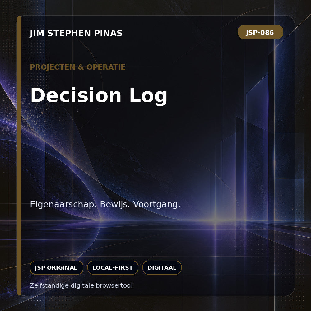 JSP-086 — Decision Log — JIM STEPHEN PINAS