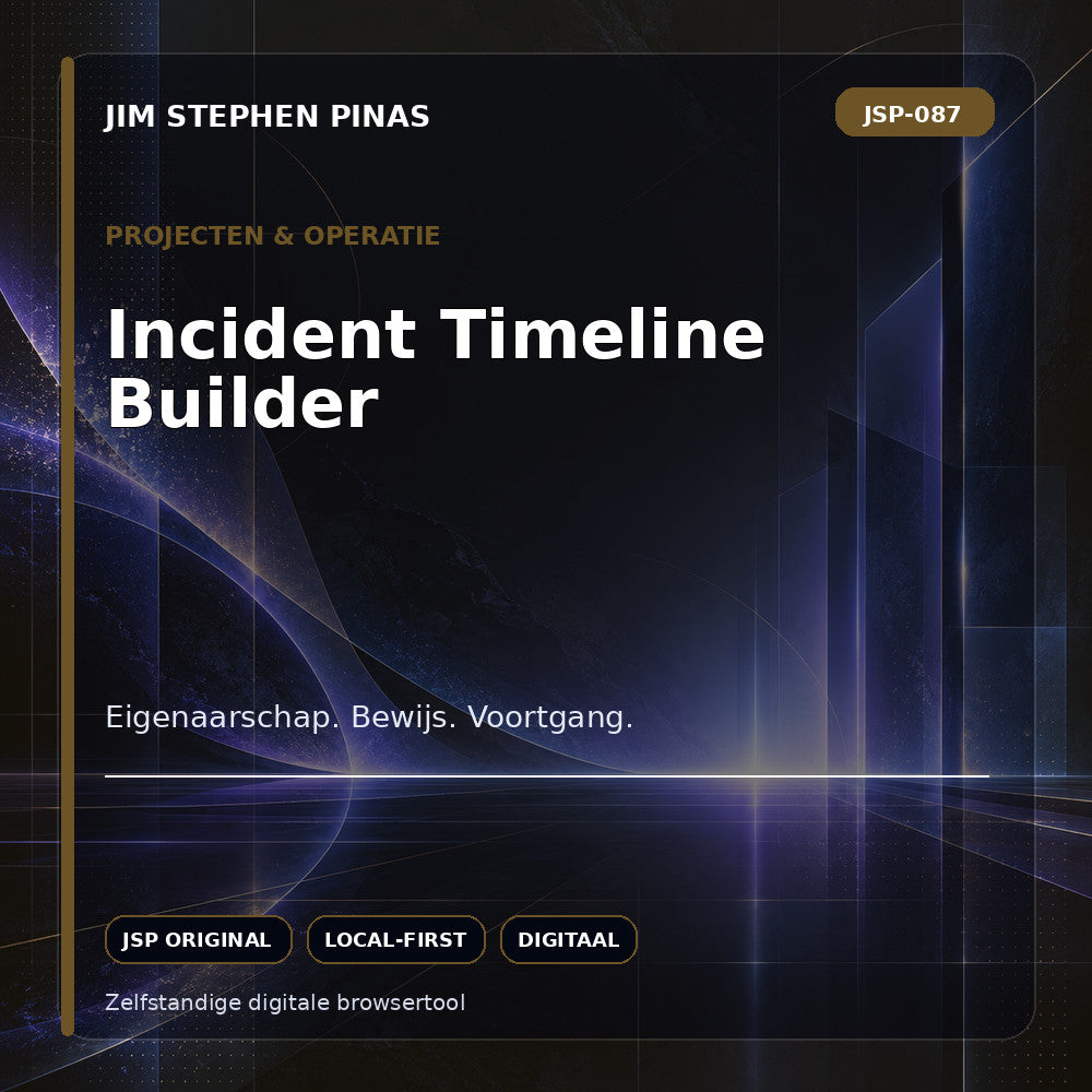 JSP-087 — Incident Timeline Builder — JIM STEPHEN PINAS