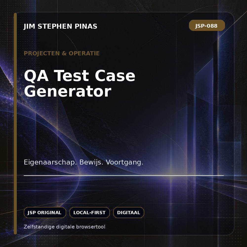 JSP-088 — QA Test Case Generator — JIM STEPHEN PINAS