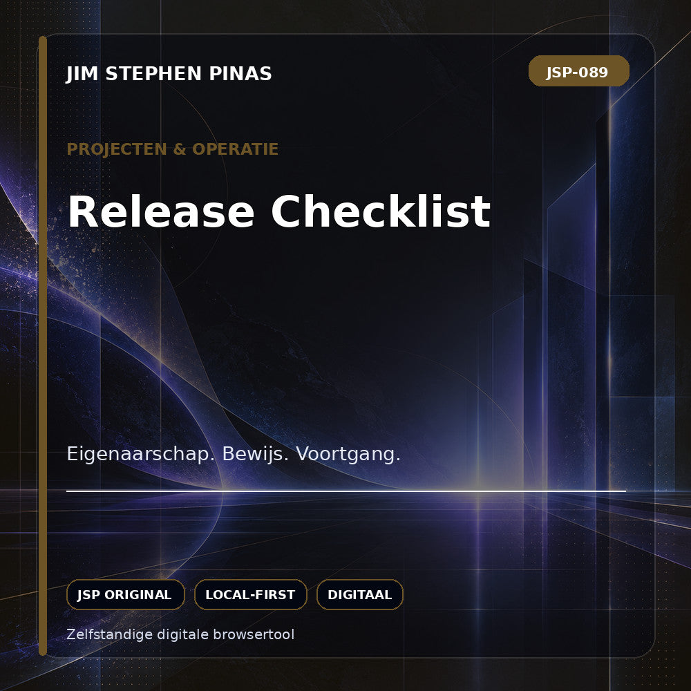 JSP-089 — Release Checklist — JIM STEPHEN PINAS