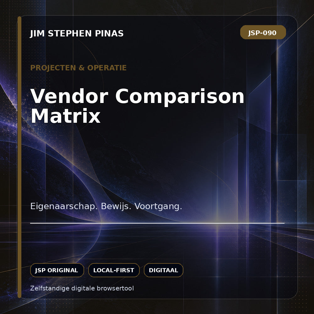 JSP-090 — Vendor Comparison Matrix — JIM STEPHEN PINAS