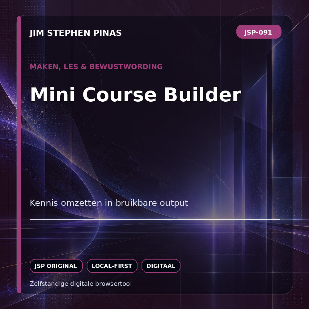 JSP-091 — Mini Course Builder — JIM STEPHEN PINAS