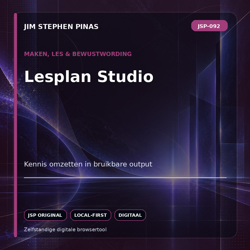 JSP-092 — Lesplan Studio — JIM STEPHEN PINAS