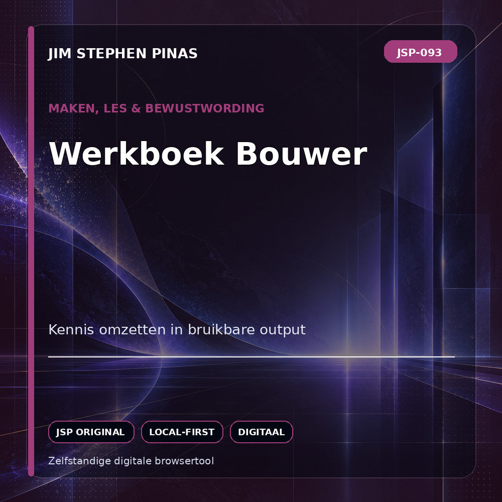 JSP-093 — Werkboek Bouwer — JIM STEPHEN PINAS