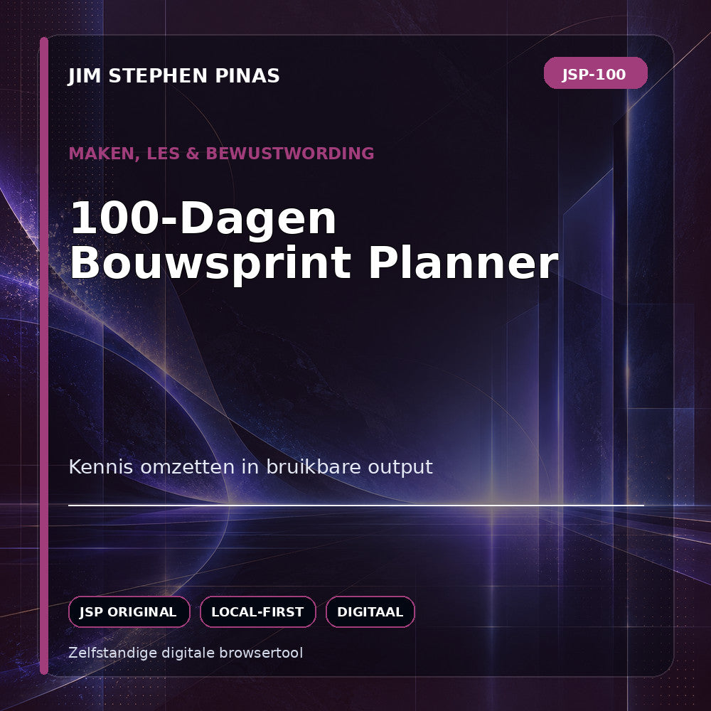 JSP-100 — 100-Dagen Bouwsprint Planner — JIM STEPHEN PINAS